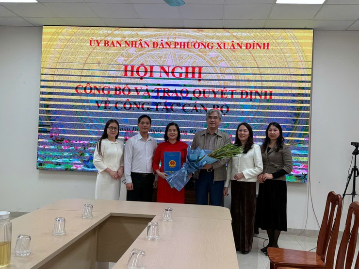 Phường Xuân Đỉnh bổ nhiệm Phó Hiệu trưởng Trường Mầm non Xuân Đỉnh B- Ảnh 1.