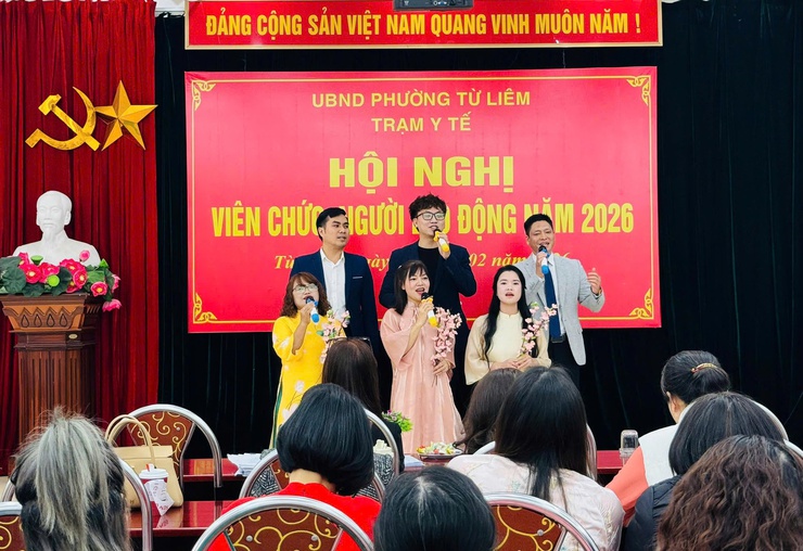 Trạm Y tế phường Từ Liêm tổ chức “Hội nghị viên chức, người lao động năm 2026”- Ảnh 3.