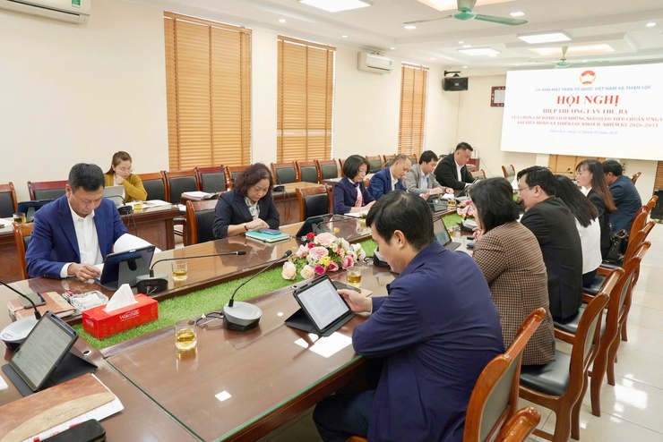 Ban thường trực UBMTTQ xã Thiên Lộc tổ chức Hội nghị hiệp thương lần thứ Ba- Ảnh 2.