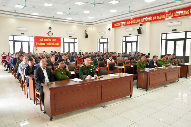 Lễ ra mắt Đội dân phòng Phòng cháy, chữa cháy và cứu nạn, cứu hộ; tập huấn nghiệp vụ phòng cháy chữa cháy cho các thành viên Đội dân phòng Phòng cháy, chữa cháy xã Thiên Lộc- Ảnh 2.