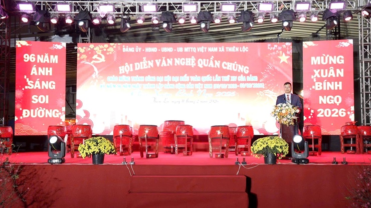 Hội diễn văn nghệ quần chúng chào mừng thành công Đại hội đại biểu toàn quốc lần thứ XIV của Đảng, chào xuân Bính Ngọ 2026- Ảnh 2.