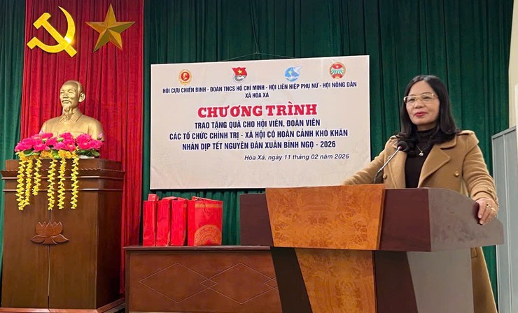 Các tổ chức chính trị - xã hội xã Hòa Xá chung tay chăm lo Tết cho đoàn viên, hội viên có hoàn cảnh khó khăn- Ảnh 1.