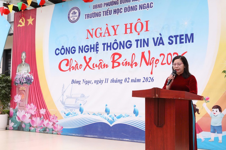 TƯNG BỪNG NGÀY HỘI CÔNG NGHỆ THÔNG TIN VÀ STEM – CHÀO XUÂN BÍNH NGỌ 2026 CỦA TRƯỜNG TIỂU HỌC ĐÔNG NGẠC- Ảnh 2.