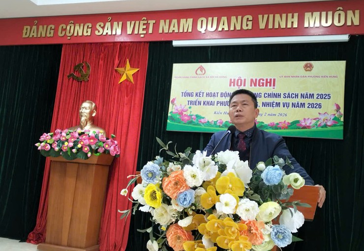 Phường Kiến Hưng tổng kết hoạt động tín dụng chính sách năm 2025- Ảnh 1.