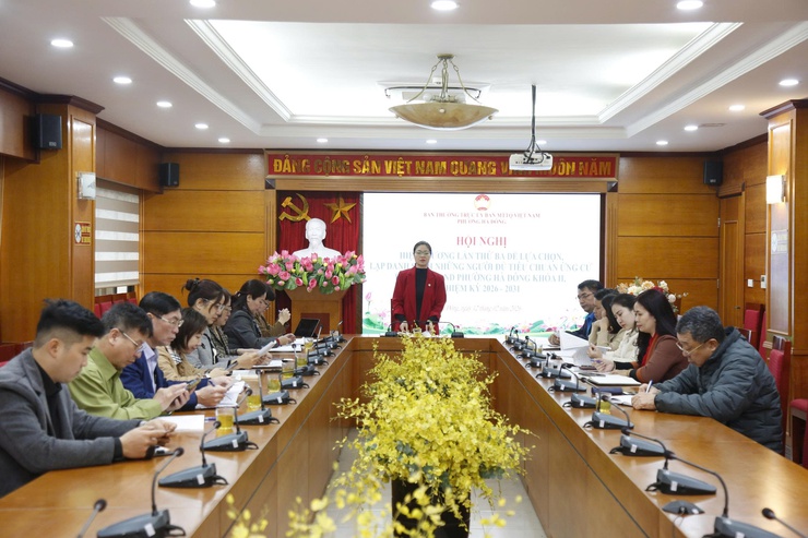 Phường Hà Đông tổ chức Hội nghị hiệp thương lần thứ ba, lập danh sách chính thức 48 người ứng cử đại biểu HĐND nhiệm kỳ 2026–2031- Ảnh 1.