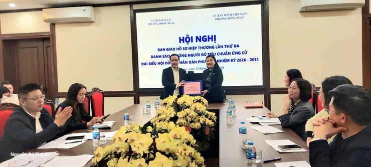 PHƯỜNG ĐÔNG NGẠC TỔ CHỨC HỘI NGHỊ HIỆP THƯƠNG LẦN THỨ 3 ĐỂ LẬP DANH SÁCH NHỮNG NGƯỜI ĐỦ TIÊU CHUẨN ỨNG CỬ ĐẠI BIỂU HĐND PHƯỜNG ĐÔNG NGẠC NHIỆM KỲ 2026 - 2031- Ảnh 3.