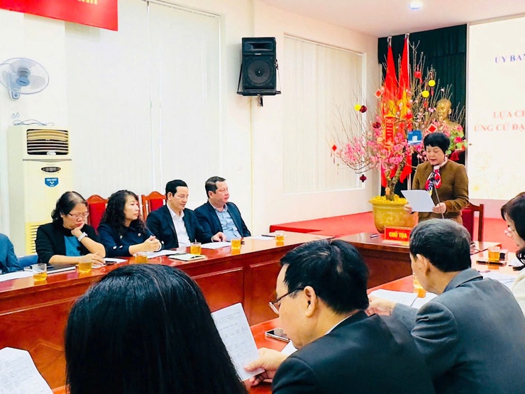 Phường Giảng Võ: hiệp thương lần thứ Ba lựa chọn, lập danh sách những người đủ tiêu chuẩn ứng cử đại biểu HĐND phường- Ảnh 1.