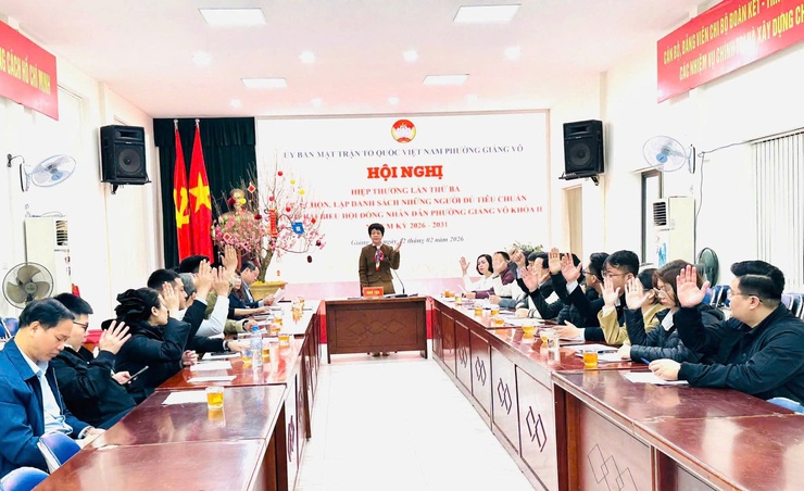 Phường Giảng Võ: hiệp thương lần thứ Ba lựa chọn, lập danh sách những người đủ tiêu chuẩn ứng cử đại biểu HĐND phường- Ảnh 3.