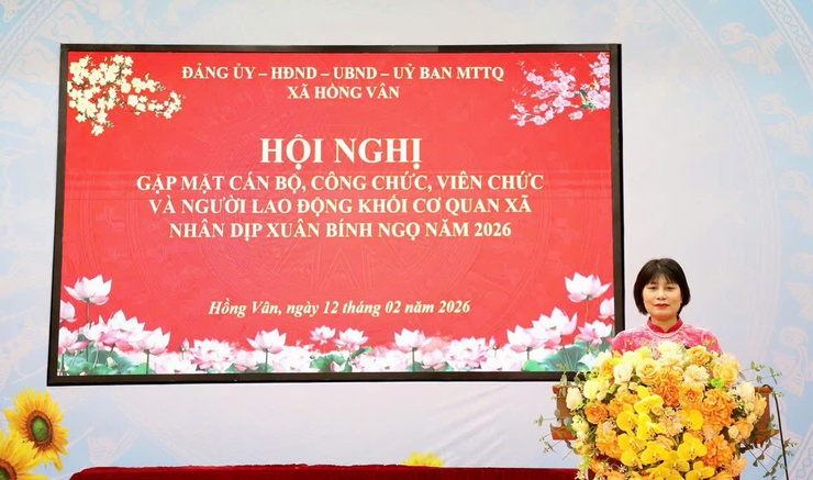 Xã Hồng Vân tổ chức hội nghị cán bộ, công chức, viên chức, người lao động khối cơ quan xã nhân dịp Tết Nguyên đán Bính Ngọ 2026- Ảnh 11.