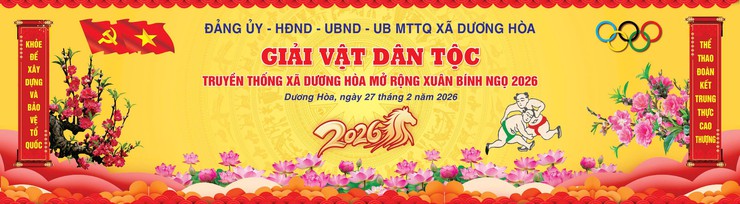 Xã Dương Hoà tổ chức giải Vật dân tộc truyền thống mừng Đảng, mừng Xuân Bính Ngọ năm 2026 - Ảnh 1.