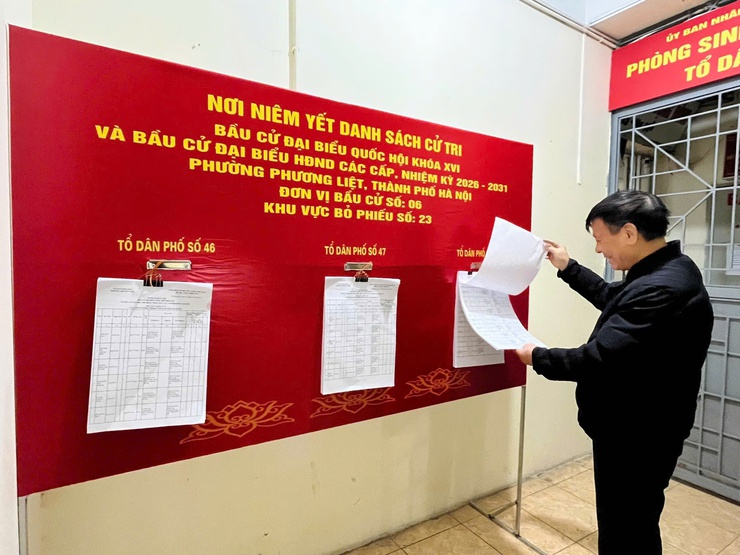 Giám sát của Thường trực HĐND phường về công tác bầu cử đại biểu Quốc hội khóa XVI và bầu cử đại biểu HĐND các cấp nhiệm kỳ 2026 - 2031 trên địa bàn phường Phương Liệt- Ảnh 3.