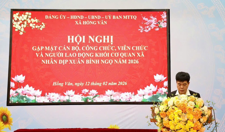 Xã Hồng Vân tổ chức hội nghị cán bộ, công chức, viên chức, người lao động khối cơ quan xã nhân dịp Tết Nguyên đán Bính Ngọ 2026- Ảnh 9.