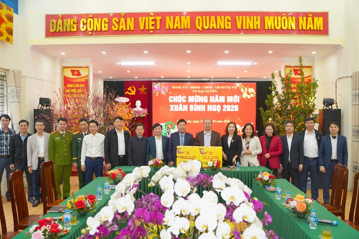 Xã Chuyên Mỹ chúc tết xã Phượng Dực, Đại Xuyên nhân dịp tết Nguyên đán Bính Ngọ 2026- Ảnh 2.