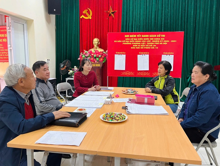 Giám sát của Thường trực HĐND phường về công tác bầu cử đại biểu Quốc hội khóa XVI và bầu cử đại biểu HĐND các cấp nhiệm kỳ 2026 - 2031 trên địa bàn phường Phương Liệt- Ảnh 5.