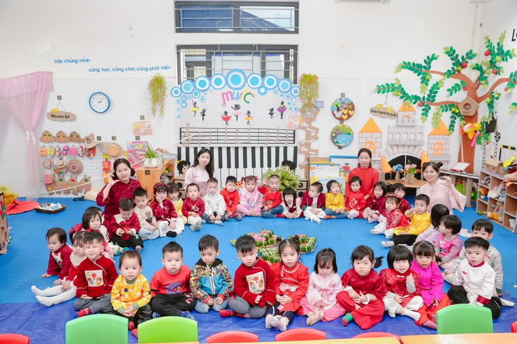 Lễ hội gói bánh chưng mang “Xuân yêu thương” đến học sinh Trường Mầm non Phụng Châu- Ảnh 21.