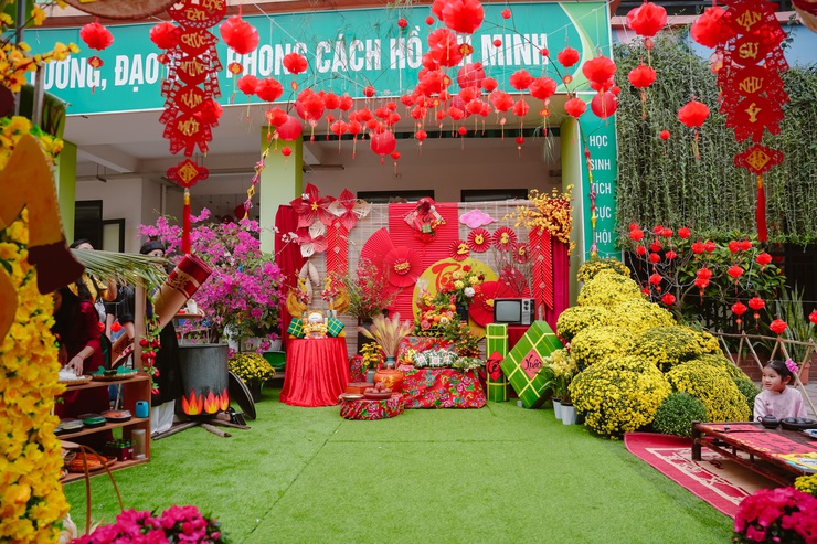 Lễ hội gói bánh chưng mang “Xuân yêu thương” đến học sinh Trường Mầm non Phụng Châu- Ảnh 25.