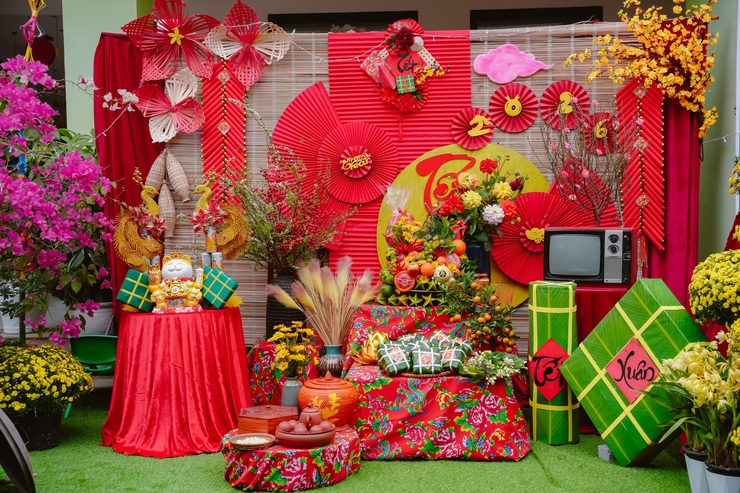 Lễ hội gói bánh chưng mang “Xuân yêu thương” đến học sinh Trường Mầm non Phụng Châu- Ảnh 26.