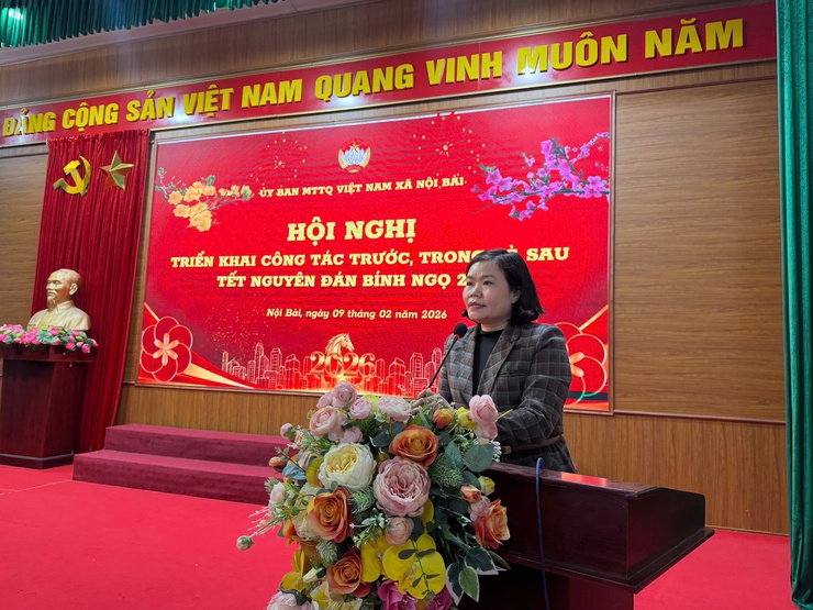 MẶT TRẬN NỘI BÀI GẶP MẶT MỪNG ĐẢNG, MỪNG XUÂN, TRIỂN KHAI NHIỆM VỤ TRƯỚC, TRONG VÀ SAU TẾT BÍNH NGỌ 2026- Ảnh 3.