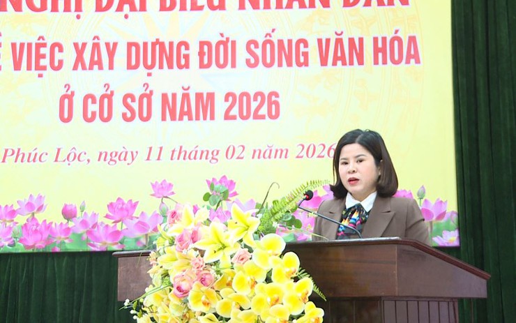 Xã Phúc Lộc tổ chức Hội nghị Đại biểu nhân dân bàn việc xây dựng đời sống văn hoá ở cơ sở năm 2026- Ảnh 5.