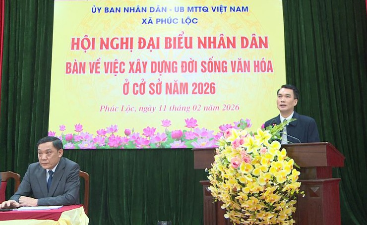 Xã Phúc Lộc tổ chức Hội nghị Đại biểu nhân dân bàn việc xây dựng đời sống văn hoá ở cơ sở năm 2026- Ảnh 4.