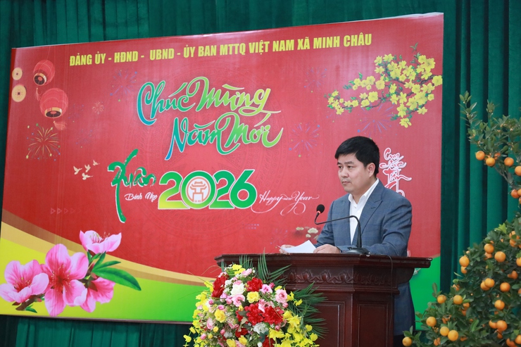 Xã Minh Châu tổ chức gặp mặt, chúc mừng năm mới Xuân Bính Ngọ 2026- Ảnh 8.