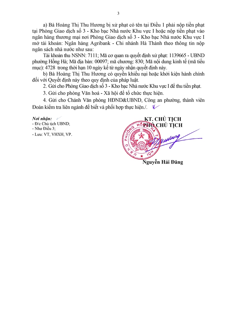 PHƯỜNG HỒNG HÀ: XỬ PHẠT 32,5 TRIỆU ĐỒNG ĐỐI VỚI HỘ KINH DOANH VI PHẠM TRONG LĨNH VỰC AN TOÀN THỰC PHẨM VÀ ĐĂNG KÝ KINH DOANH- Ảnh 3.