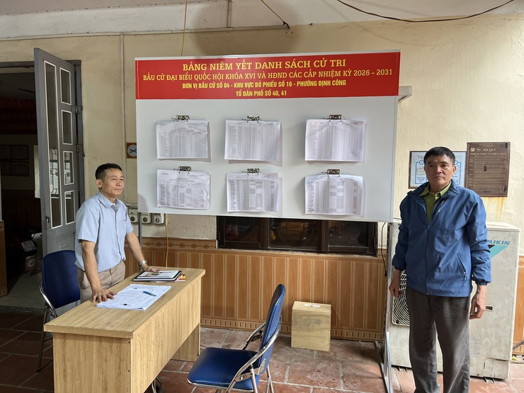 Đoàn khảo sát Thường trực HĐND phường Định Công kiểm tra công tác chuẩn bị bầu cử đại biểu Quốc hội và HĐND các cấp nhiệm kỳ 2026 - 2031- Ảnh 4.