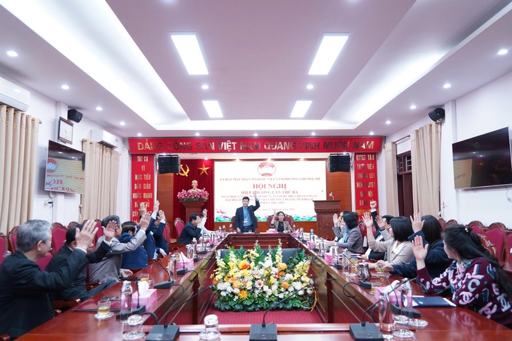 Hội nghị hiệp thương lần thứ ba phường Chương Mỹ thống nhất danh sách 43 người ứng cử đại biểu HĐND phường nhiệm kỳ 2026–2031- Ảnh 4.