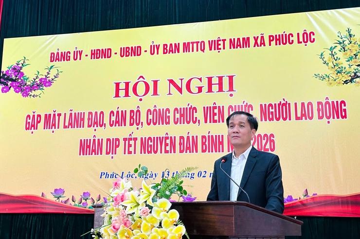 Phúc Lộc: Gặp mặt, chúc Tết cán bộ, công chức, viên chức, người lao động nhân dịp Tết Nguyên đán Bính Ngọ 2026- Ảnh 1.