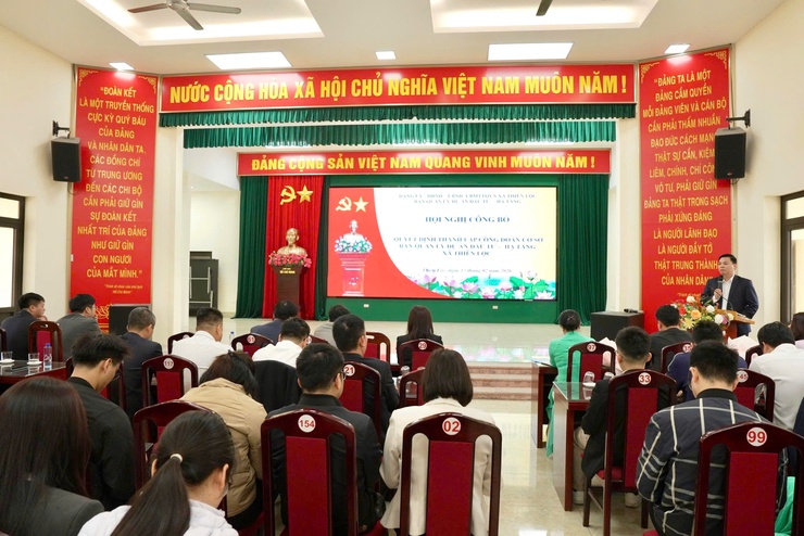 Thành lập Công đoàn cơ sở Ban Quản lý dự án Đầu tư – Hạ tầng xã Thiên Lộc- Ảnh 1.