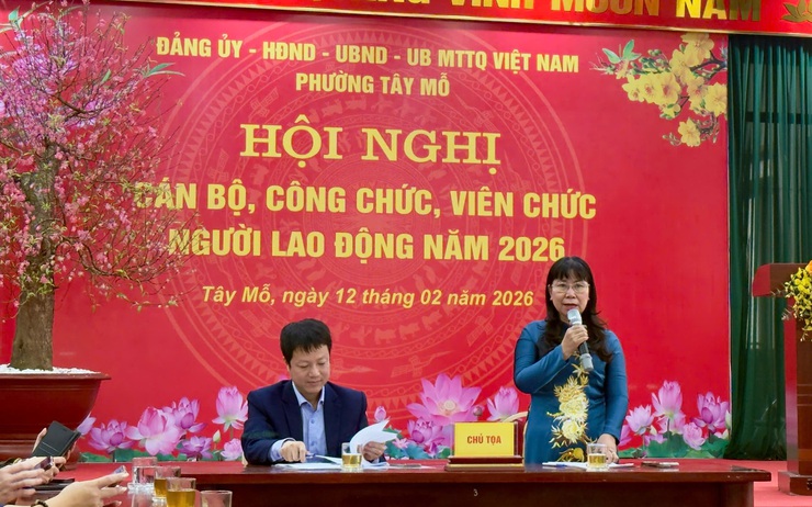 Phường Tây Mỗ tổ chức thành công hội nghị cán bộ, công chức, viên chức, người lao động năm 2026- Ảnh 2.