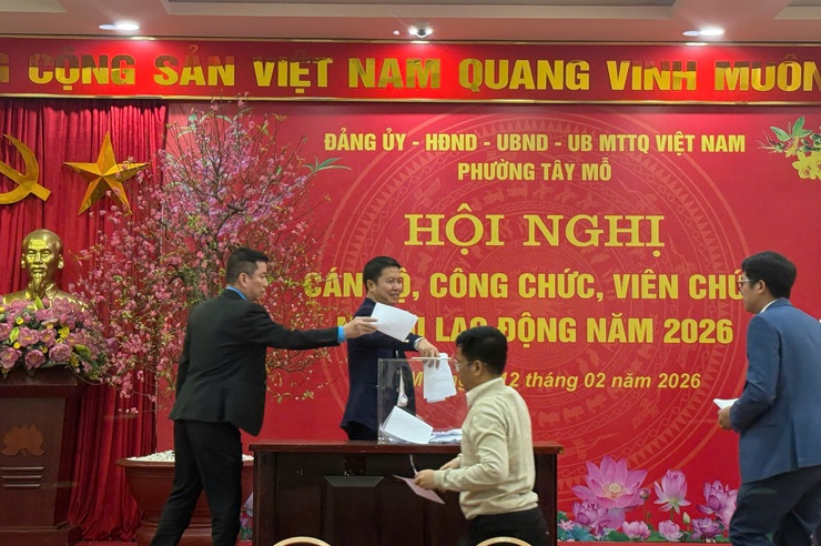 Phường Tây Mỗ tổ chức thành công hội nghị cán bộ, công chức, viên chức, người lao động năm 2026- Ảnh 3.
