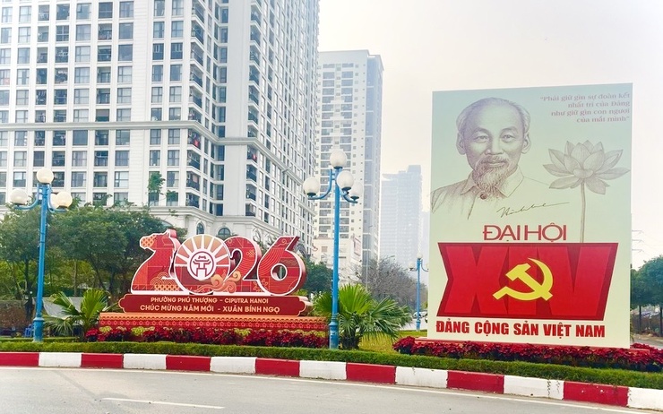 Đường phố Phú Thượng rực rỡ chào đón Xuân Bính Ngọ năm 2026- Ảnh 6.