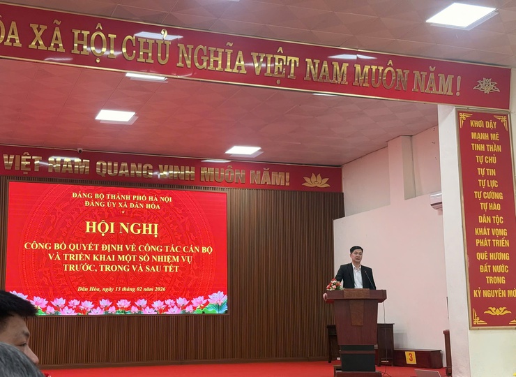 HỘI NGHỊ CÔNG BỐ QUYẾT ĐỊNH CỦA THÀNH ỦY HÀ NỘI VỀ CÔNG TÁC CÁN BỘ
VÀ TRIỂN KHAI NHIỆM VỤ TRƯỚC, TRONG, SAU TẾT BÍNH NGỌ 2026- Ảnh 3.