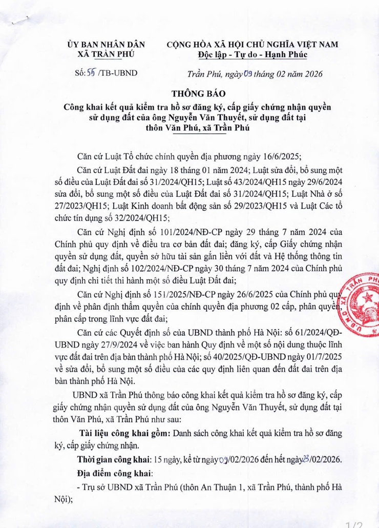 Thông báo- Ảnh 1.