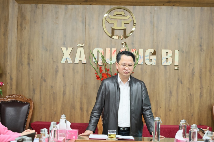 UBND xã Quảng Bị tổ chức hội nghị triển khai công tác trang trí trực quan khu vực bầu cử đại biểu Quốc hội khóa XVI và đại biểu HĐND các cấp nhiệm kỳ 2026-2031- Ảnh 1.