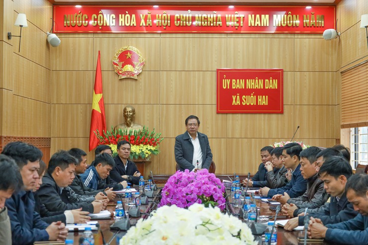 UBND xã Suối Hai tổ chức Hội nghị giao ban công tác chuẩn bị trước, trong và sau Tết Nguyên đán Bính Ngọ năm 2026- Ảnh 1.