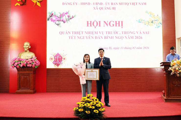 Đảng ủy xã Quảng Bị quán triệt tổ chức Nghị quyết Đại hội XIV của Đảng và nhiệm trọng tâm trước, trong và quán triệt sau Tết Nguyên đán Bính Ngọ- Ảnh 2.