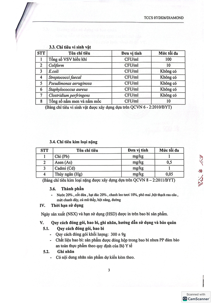Bản tự công bố sản phẩm Chè hạt đác chanh leo- Ảnh 13.