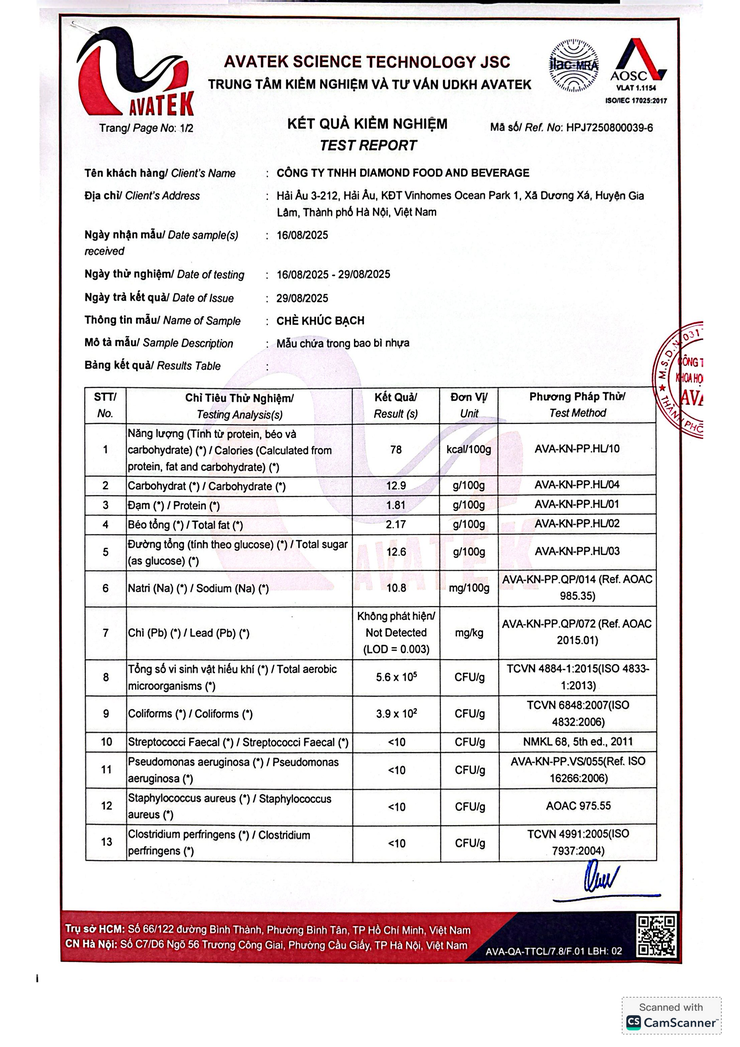 Bản tự công bố sản phẩm Chè Khúc bạch- Ảnh 4.