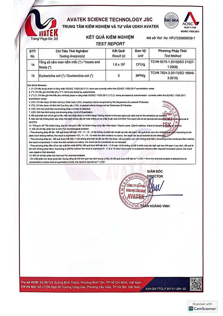 Bản tự công bố sản phẩm Chè hạt đác chanh leo- Ảnh 5.