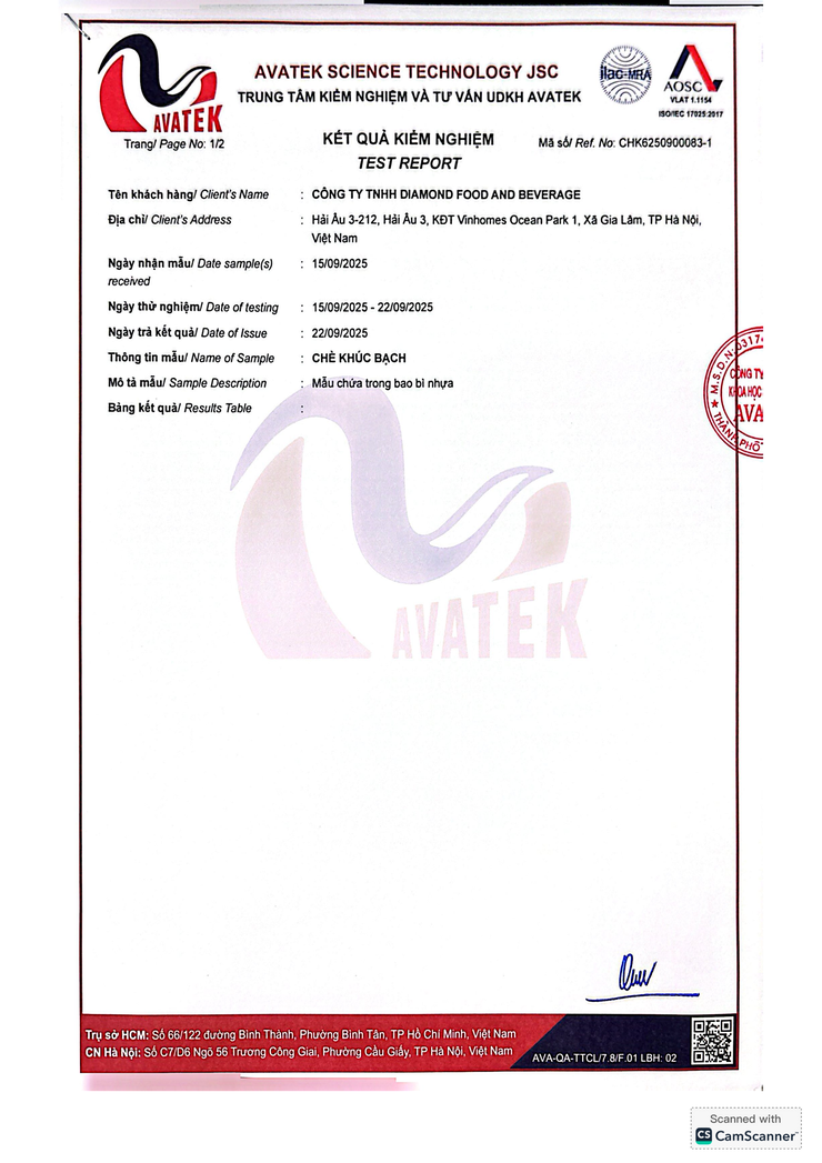 Bản tự công bố sản phẩm Chè Khúc bạch- Ảnh 6.