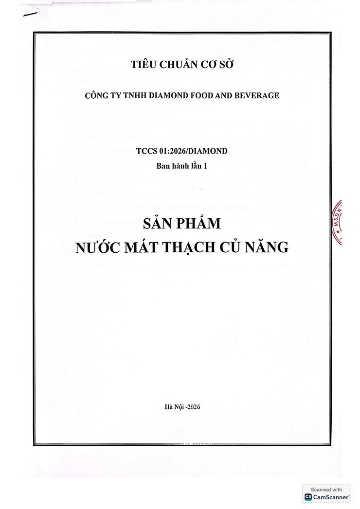 Bản tự công bố sản phẩm Nước mát thạch củ năng- Ảnh 10.