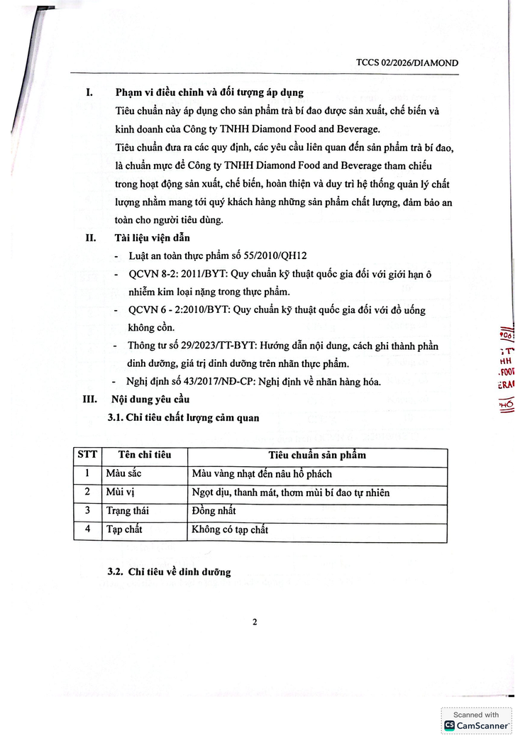 Bản tự công bố sản phẩm Trà Bí đao hạt chia- Ảnh 12.