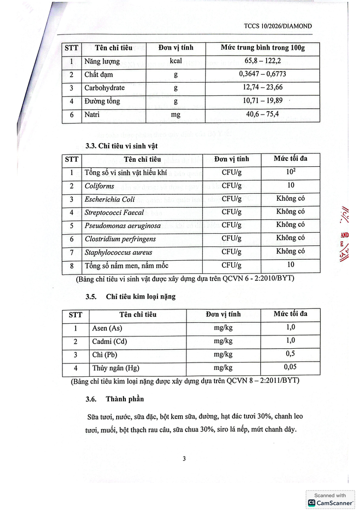 Bản tự công bố sản phẩm Sữa chua hạt đác- Ảnh 13.