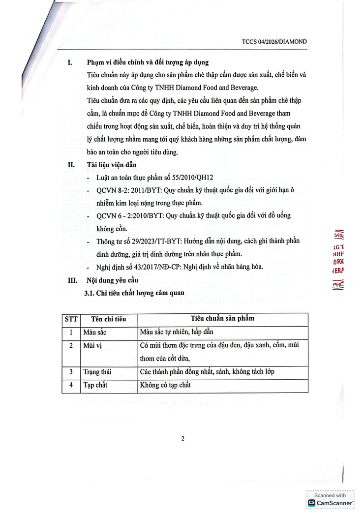 Bản tự công bố sản phẩm Chè thập cẩm- Ảnh 14.