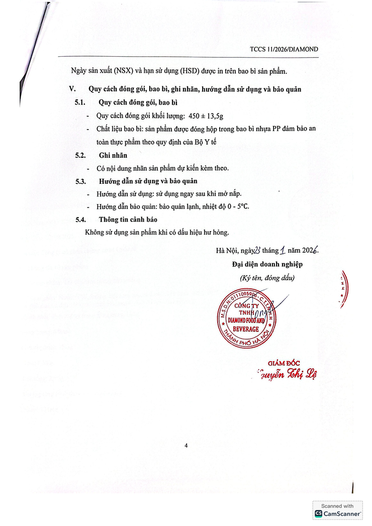 Bản tự công bố sản phẩm Trà sữa kem trứng dừa nướng- Ảnh 14.