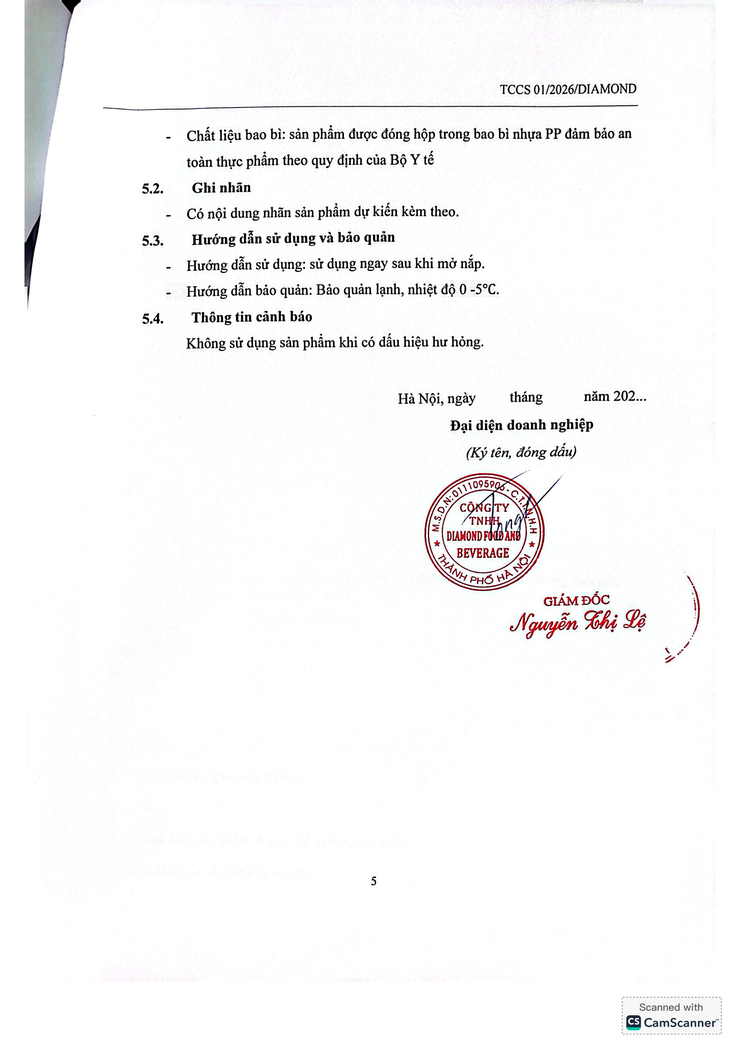 Bản tự công bố sản phẩm Nước mát thạch củ năng- Ảnh 15.