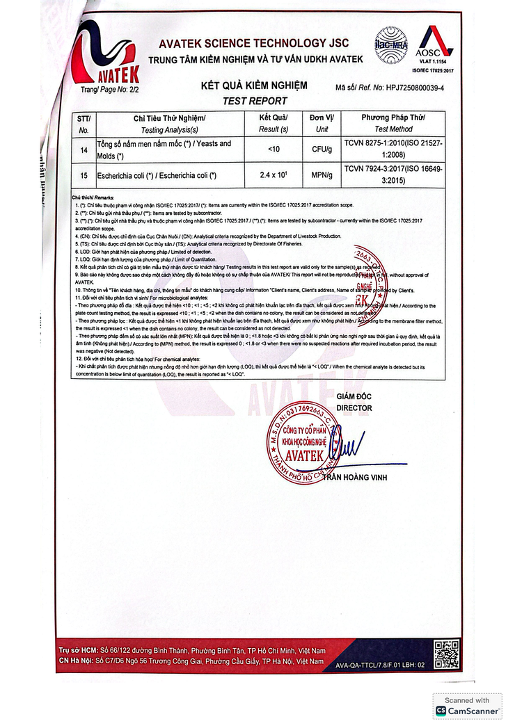 Bản tự công bố sản phẩm Chè thập cẩm- Ảnh 7.