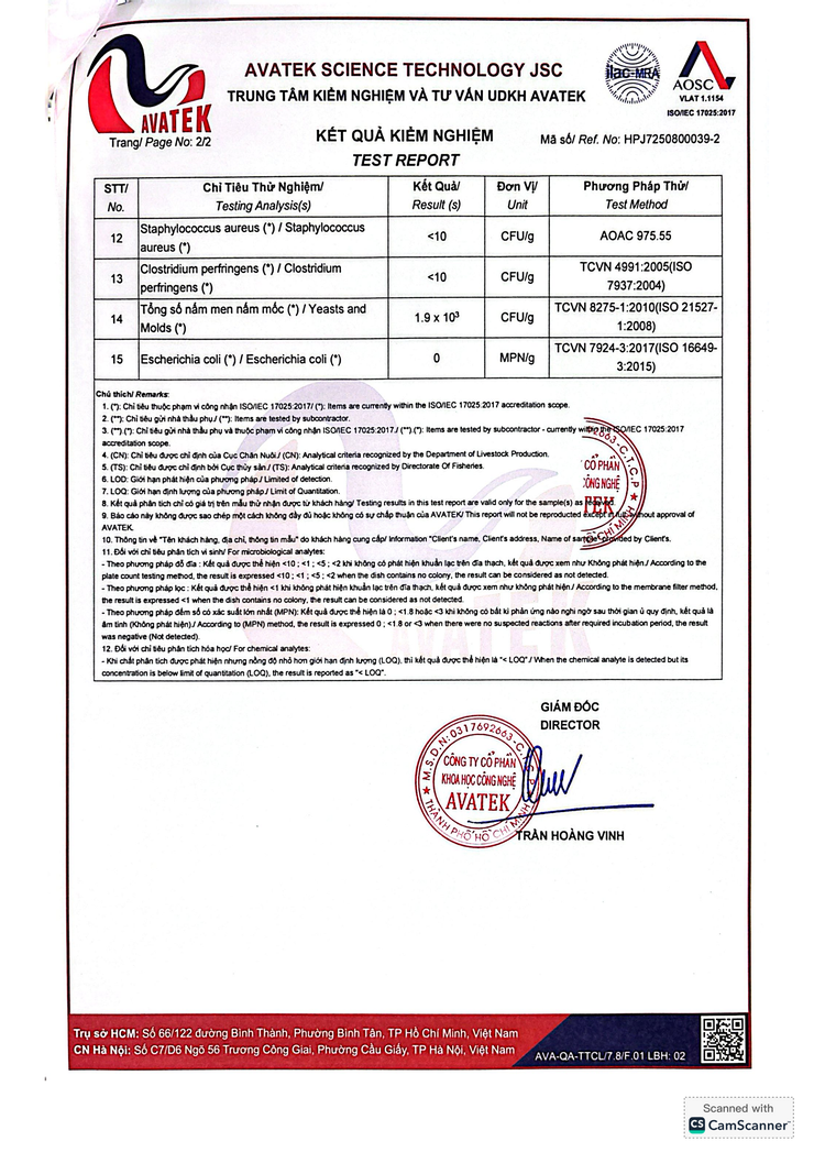Bản tự công bố sản phẩm Trà Bí đao hạt chia- Ảnh 7.